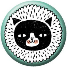 Button - Fluffy Cat