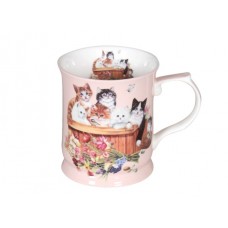 Cats in Box Mug - Pink
