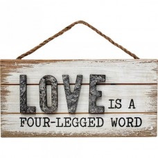 Love is a Four-Legged Word Sign