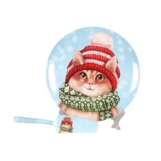 Winter Cat - Cake Plate with Server