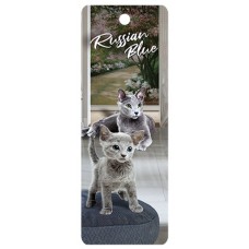Russian Blue Cat 3D Bookmark