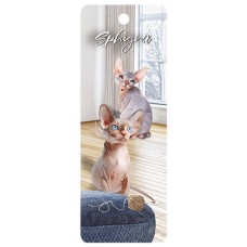 Sphynx Cat 3D Bookmark