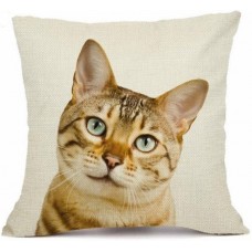 Bengal Cat Face Cushion