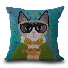 Cat Coffee Cushion #2