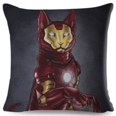 Catiron Man Superhero Cat Cushion